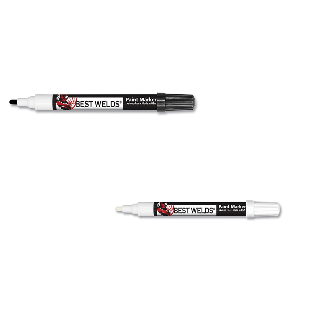Best Welds Prime-Action Reversible Chisel/Bullet Tip Paint Marker (Box of 12) from GME Supply